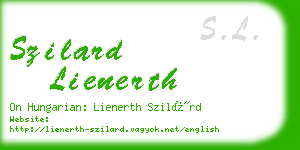 szilard lienerth business card